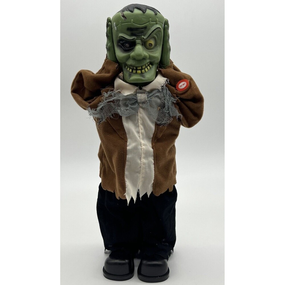 Magic Power Heads Up Frankie Tabletop Size 16" Tall Animated Halloween WORKS
